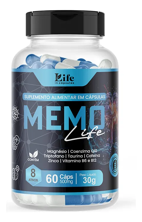Pote Memo Life com cápsulas